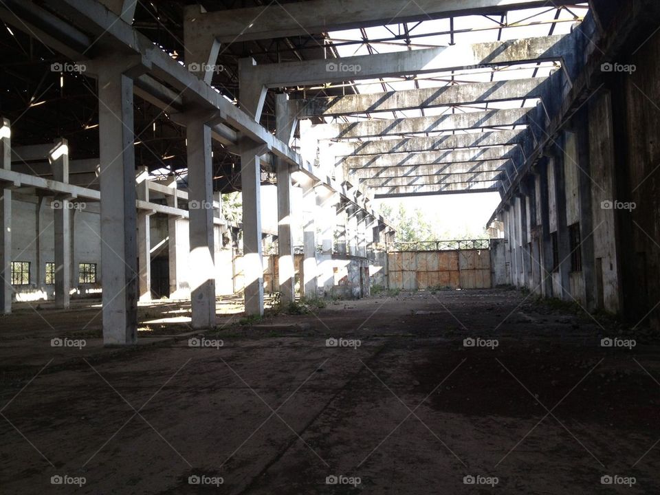 Destroyed factory