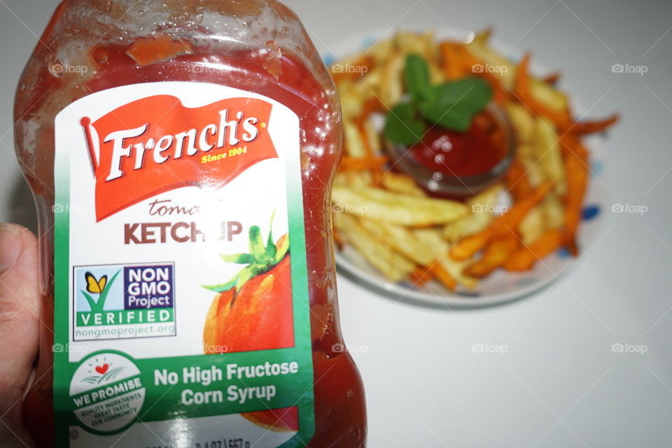 French Fries with French's Ketchup