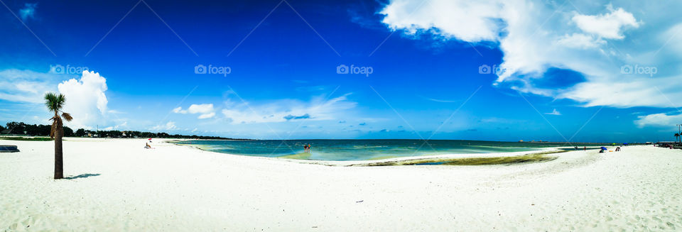 great panorama I took of gulfport, MS beach.