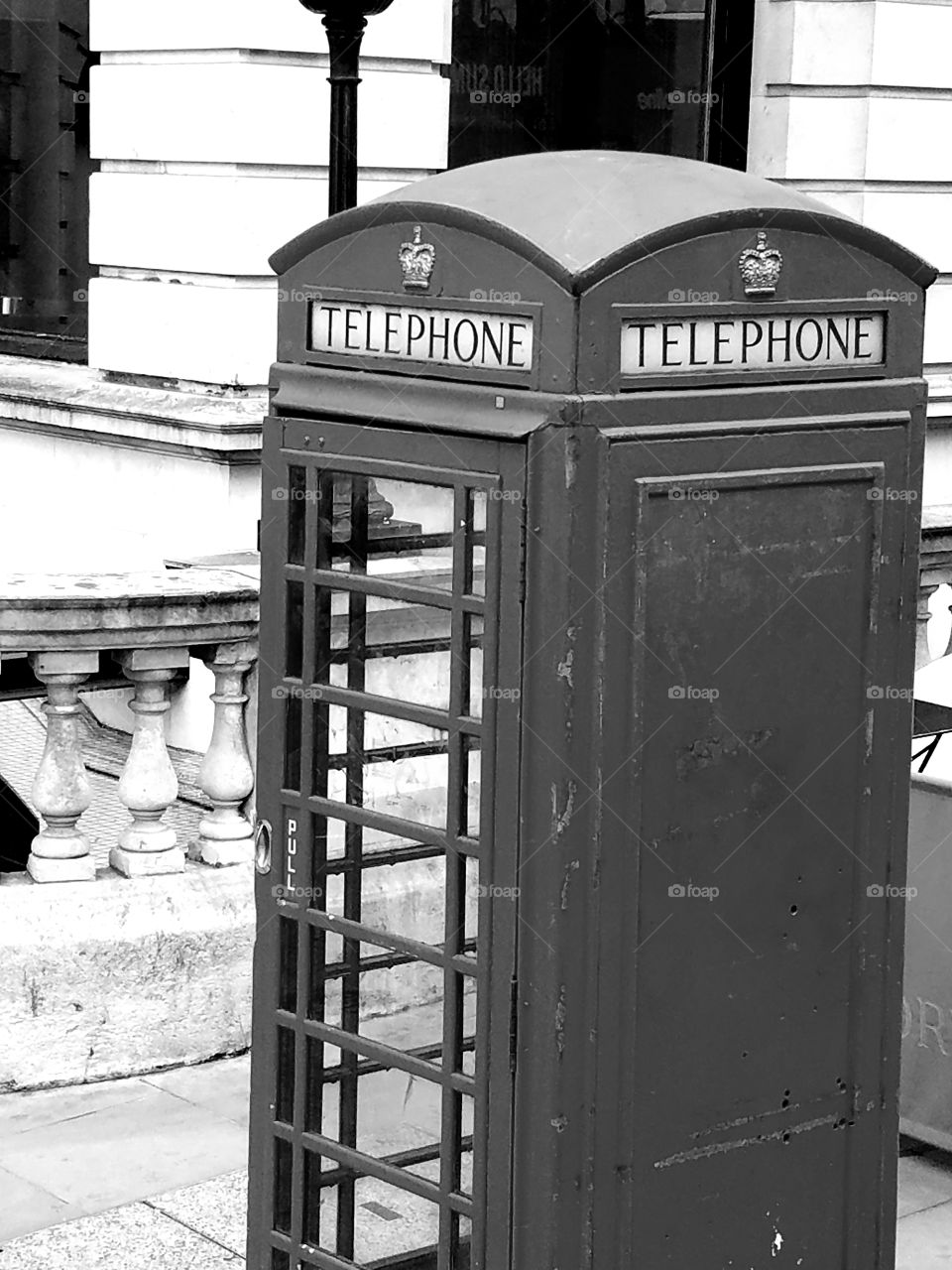 old time phone booth