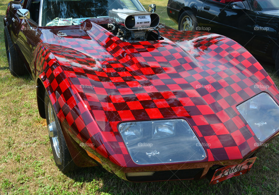 Checkered Corvette 