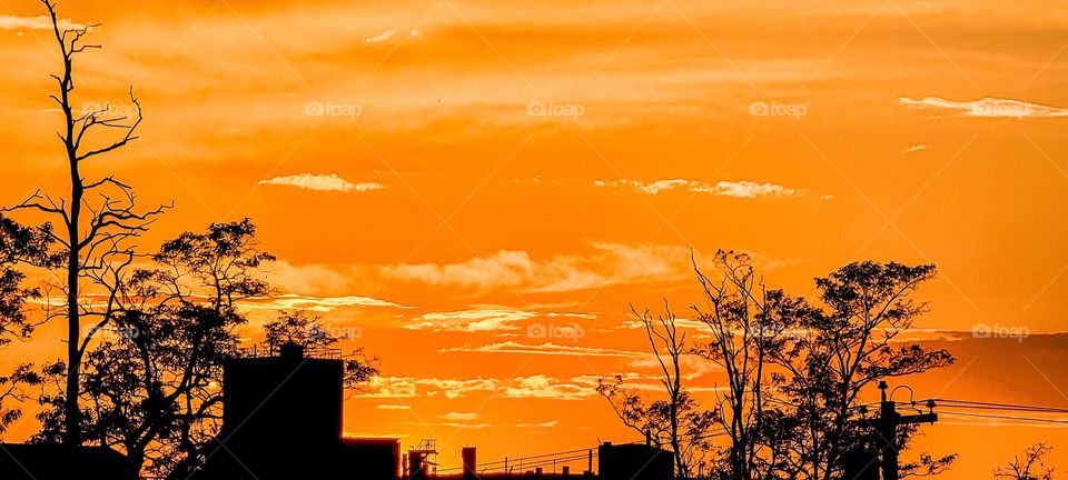 sunset in Lincoln maine