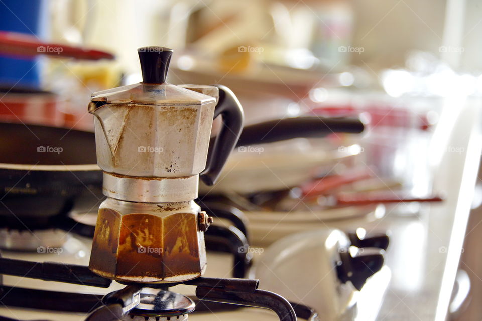 Close-up of coffee maker