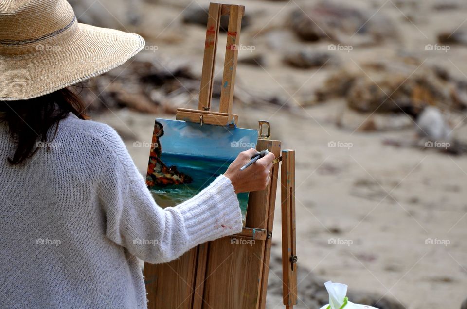 Artist at work