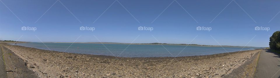 Panoramic view of the Menai straights