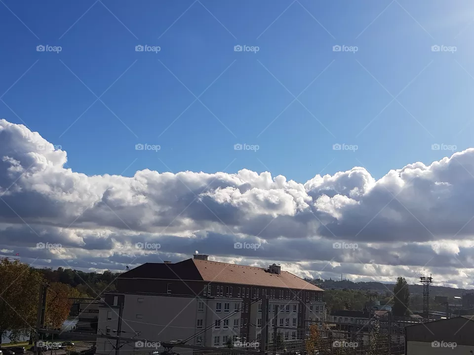 clouds on the sky