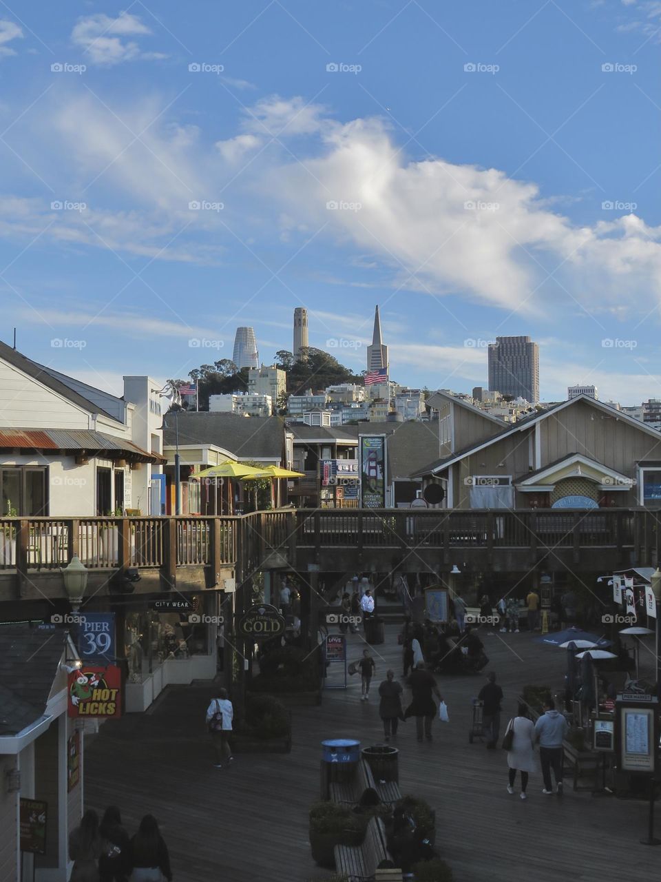 San Francisco’s Coit Tower Seen from Pier 39