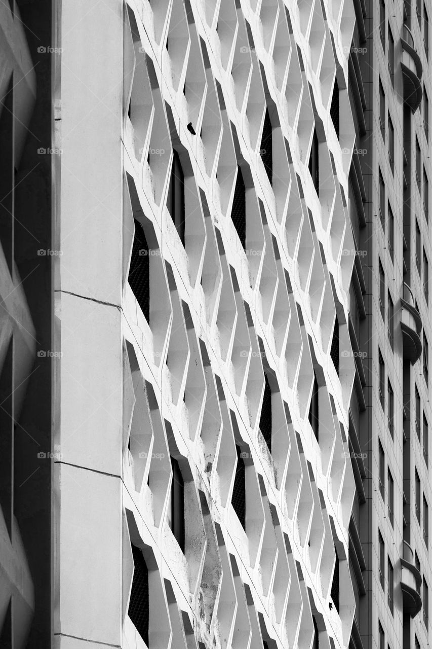 Black and white architecture detail