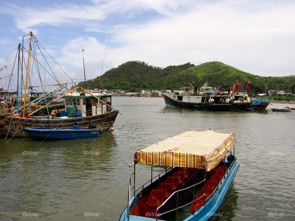 Tai O Environs. Fishing Boats