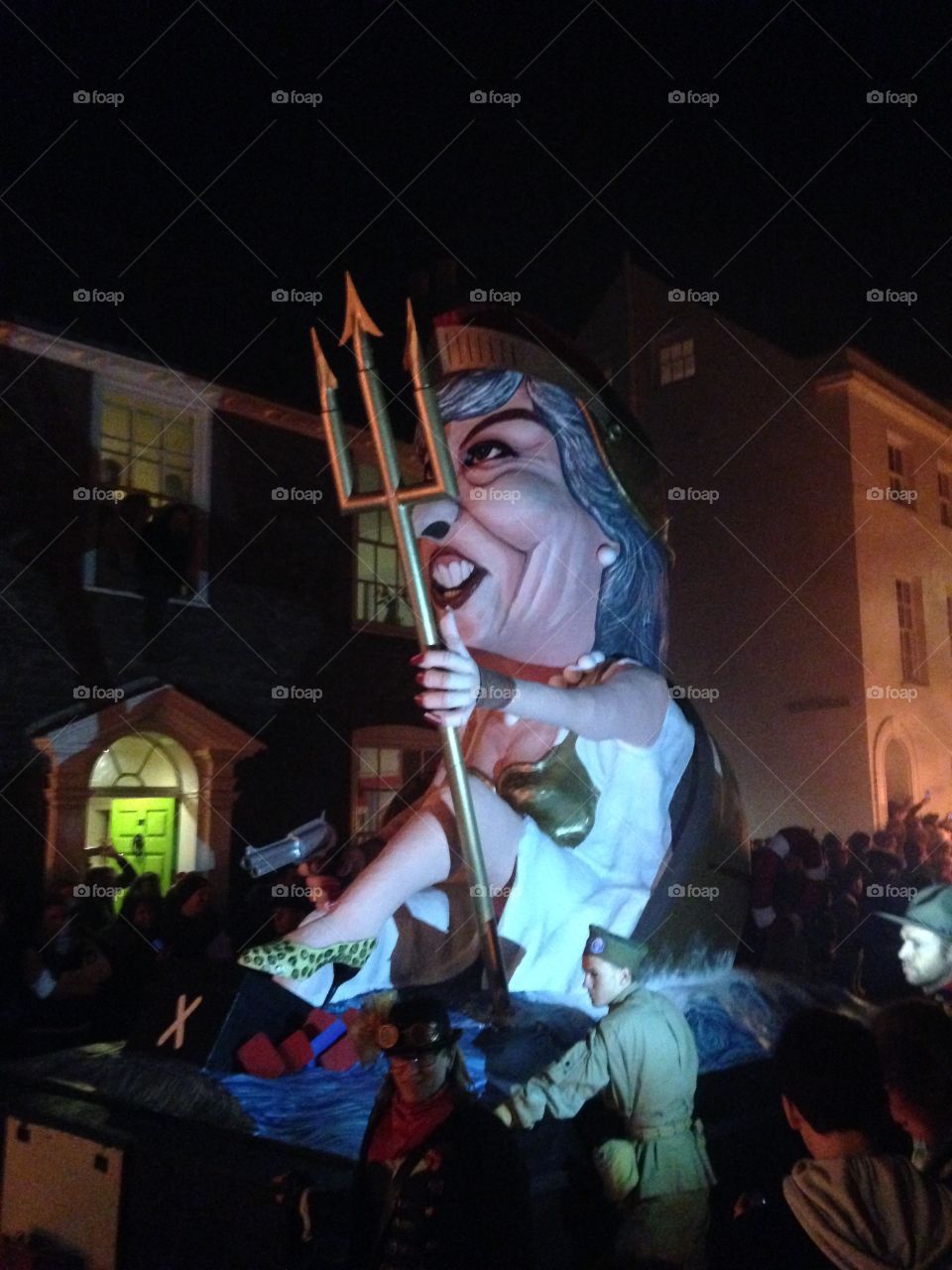 Theresa May effigy Lewes bonfire night procession 2017