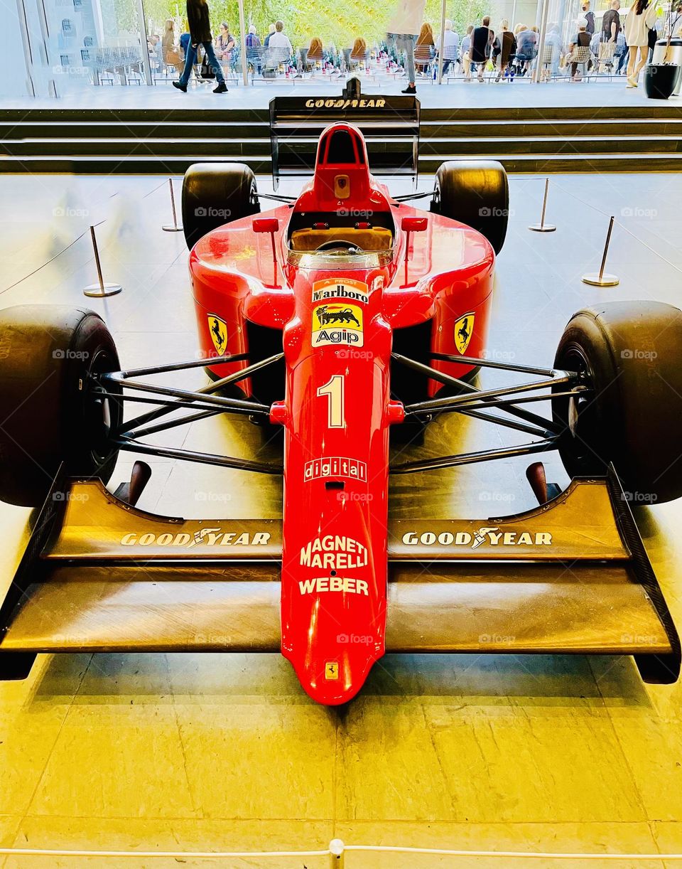 Ferrari Formula I Racing Car 641/2. Built for speed, the car is capable of traveling well in excess of two hundred miles per hour. 