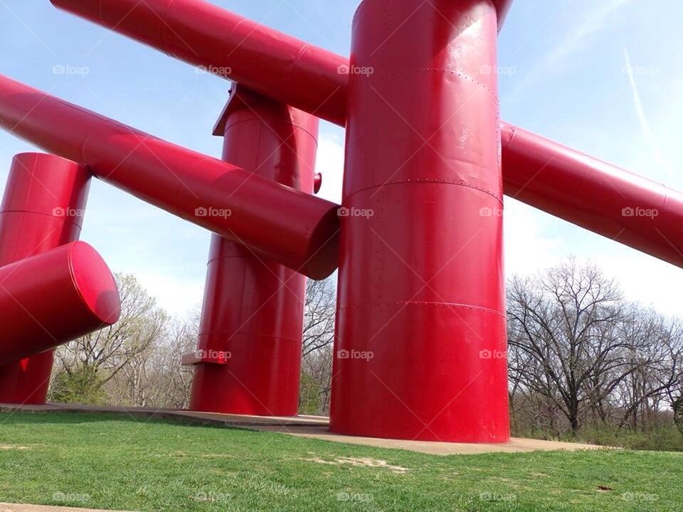 Red sculpture