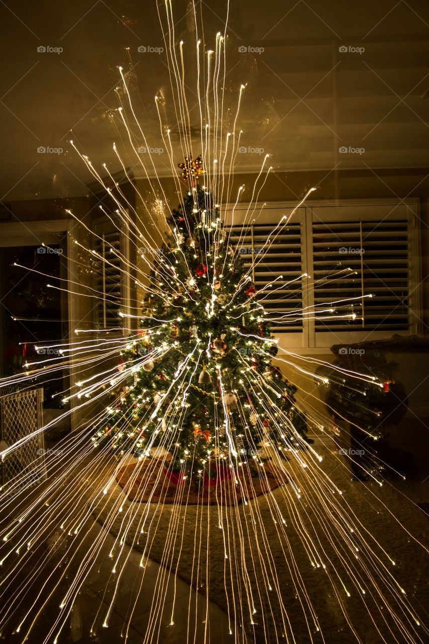 Long Exposure Christmas tree