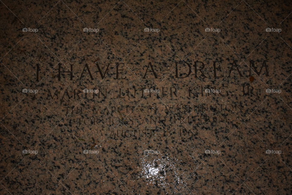 Martin Luther King Jr. speech location marker