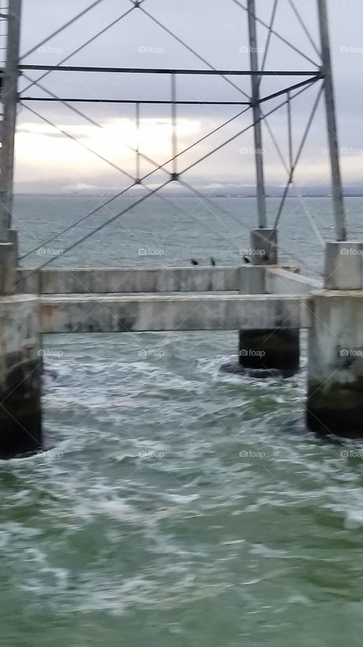 crossing San Mateo bridge