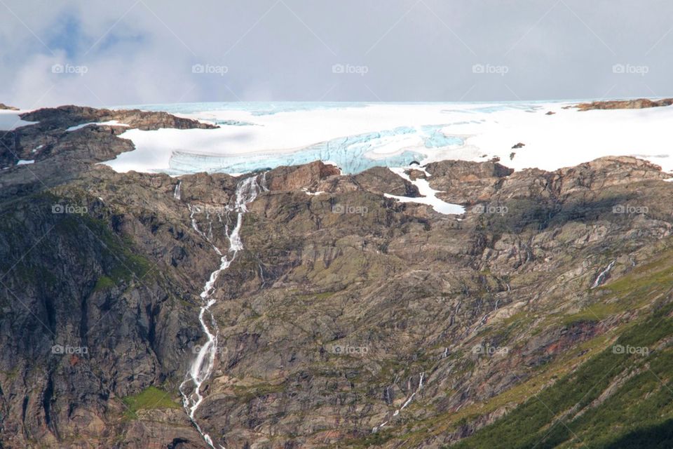 Glacier at Folgefonna national park 