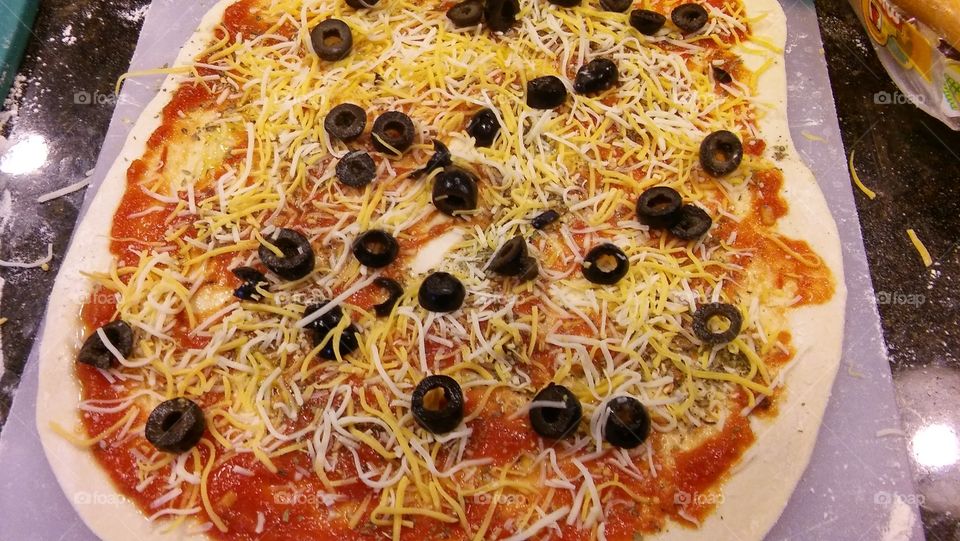 Olive pizza