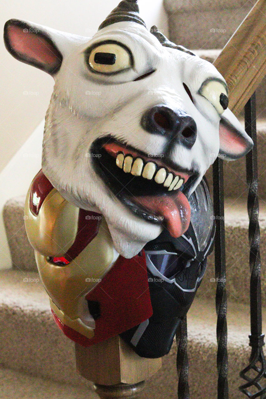 Halloween mask Goat,Ironman and Black Panther