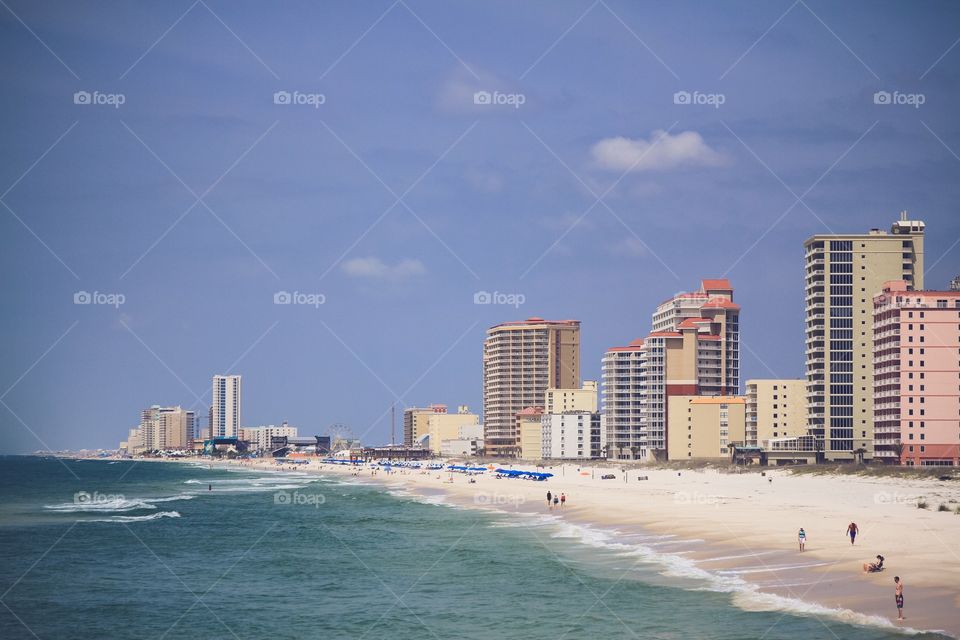 Orange beach coast