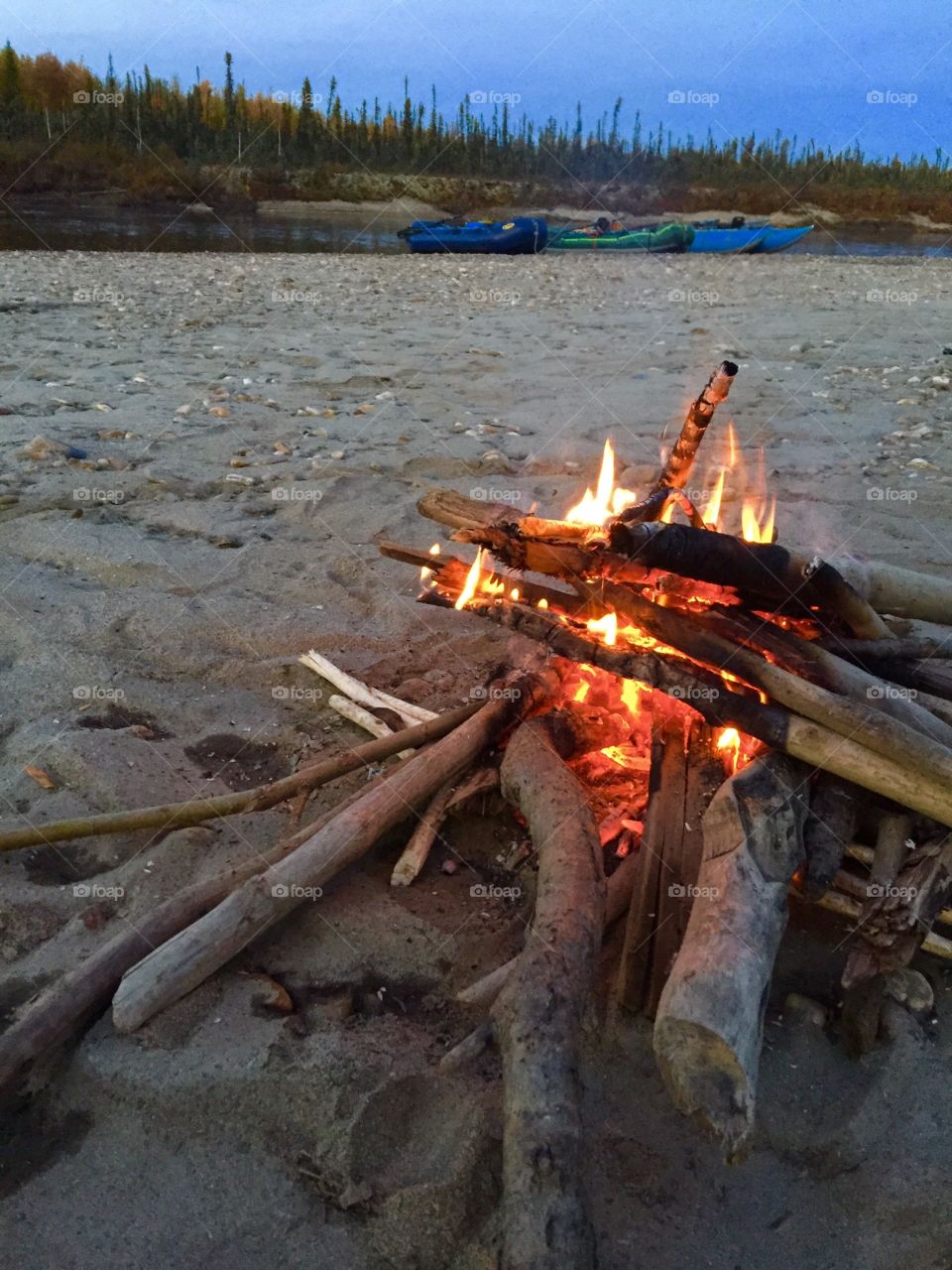 Backcountry Beach Fire