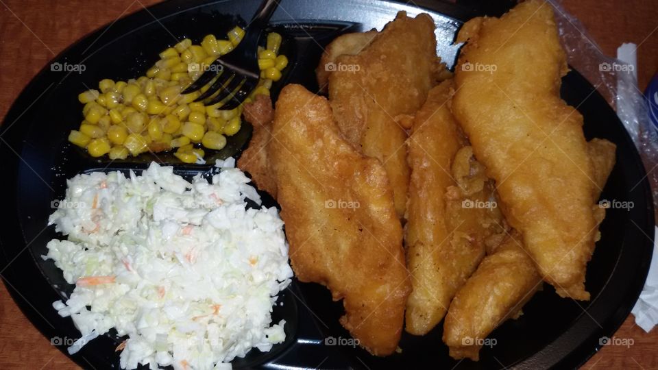 fish and chicken platter