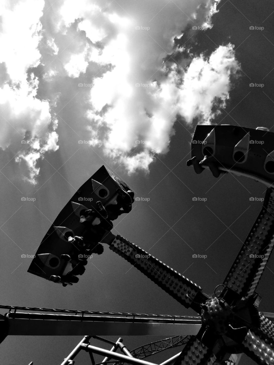 Summer fun at the amusement park