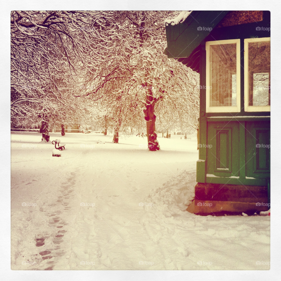 snow path hut by kayeg82