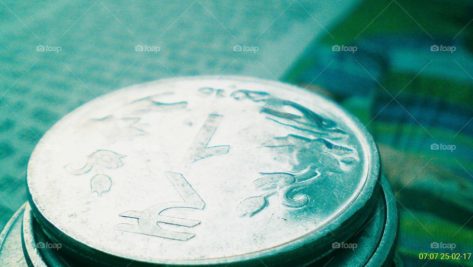 ₹1 coin, Indian currency