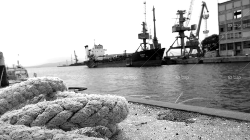Rope on the Burgas port