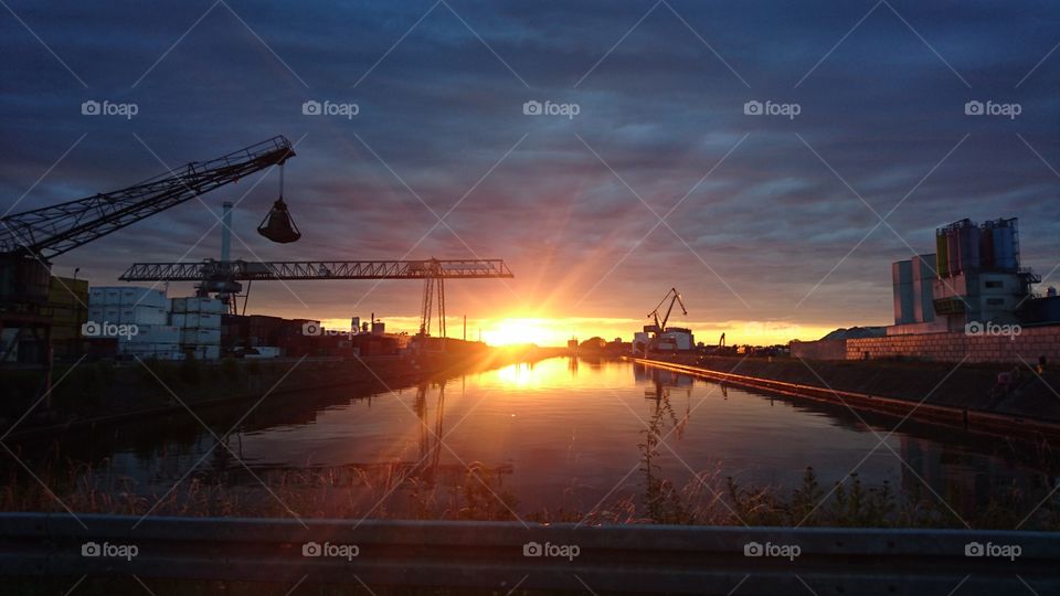 German Harbor sunset ⚓ 🌇