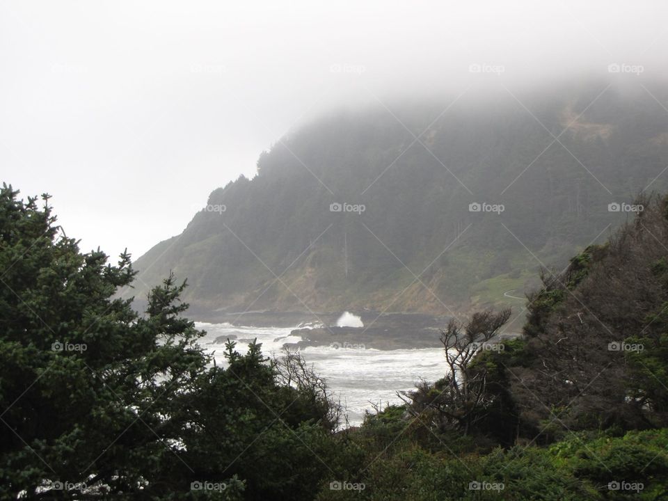 Fog over the mountain