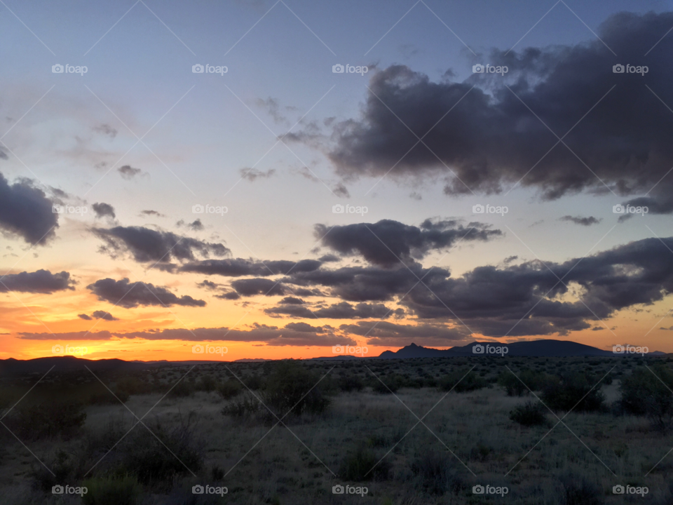 Sunset. Arizona Sunset