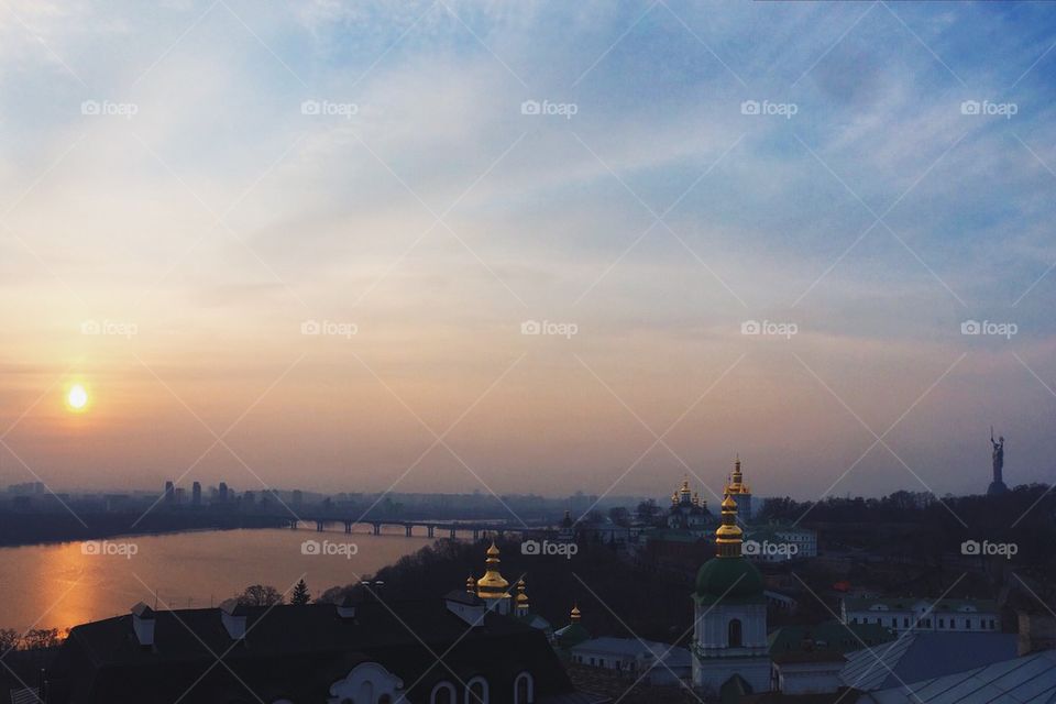 Kyiv's sunset
