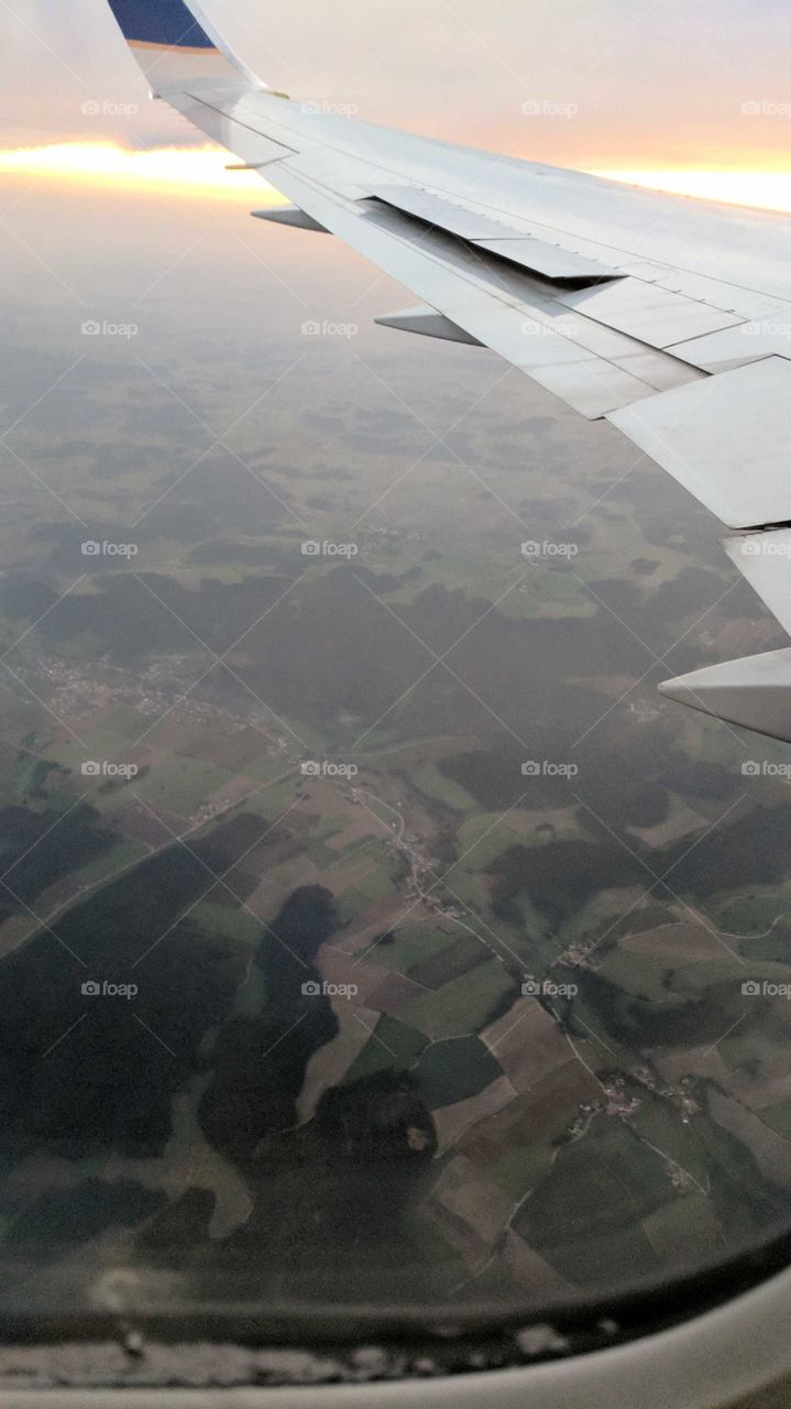 European Countryside from the Sky, My Trip to Germany