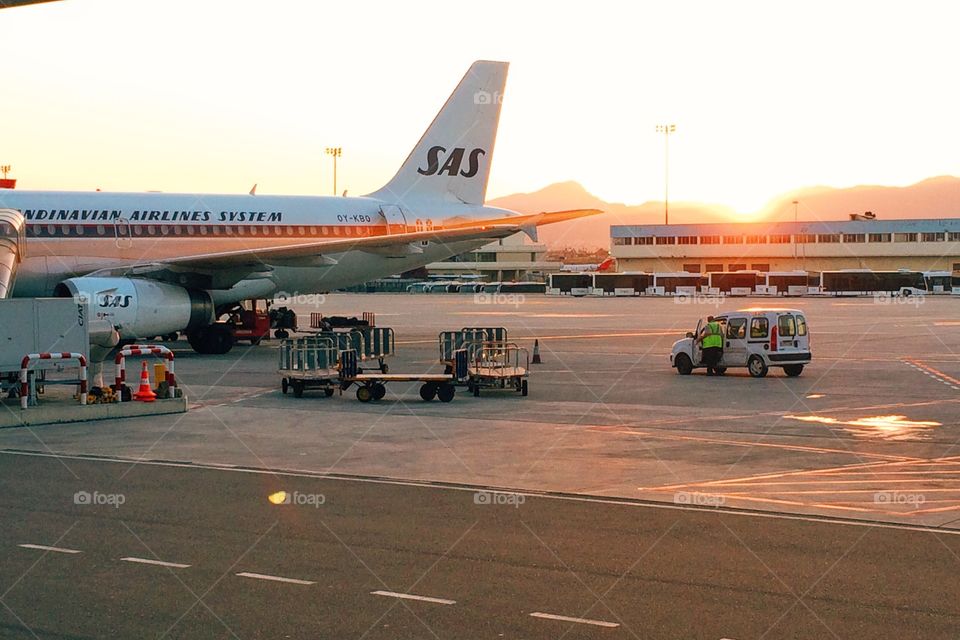 Airport Sunset