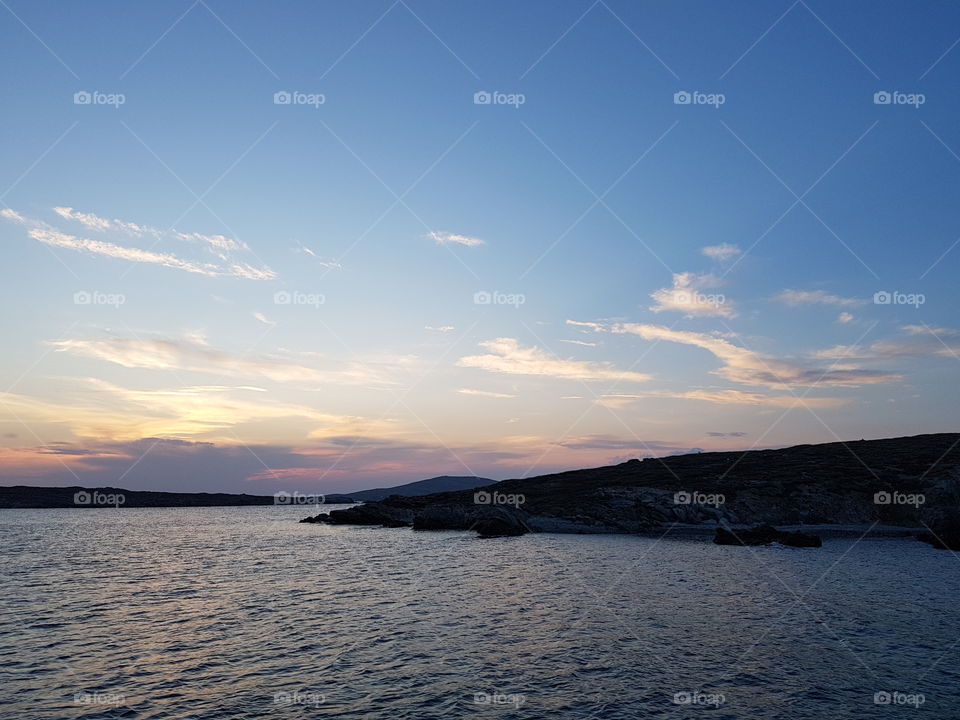 perfect sunset mykonos Greece