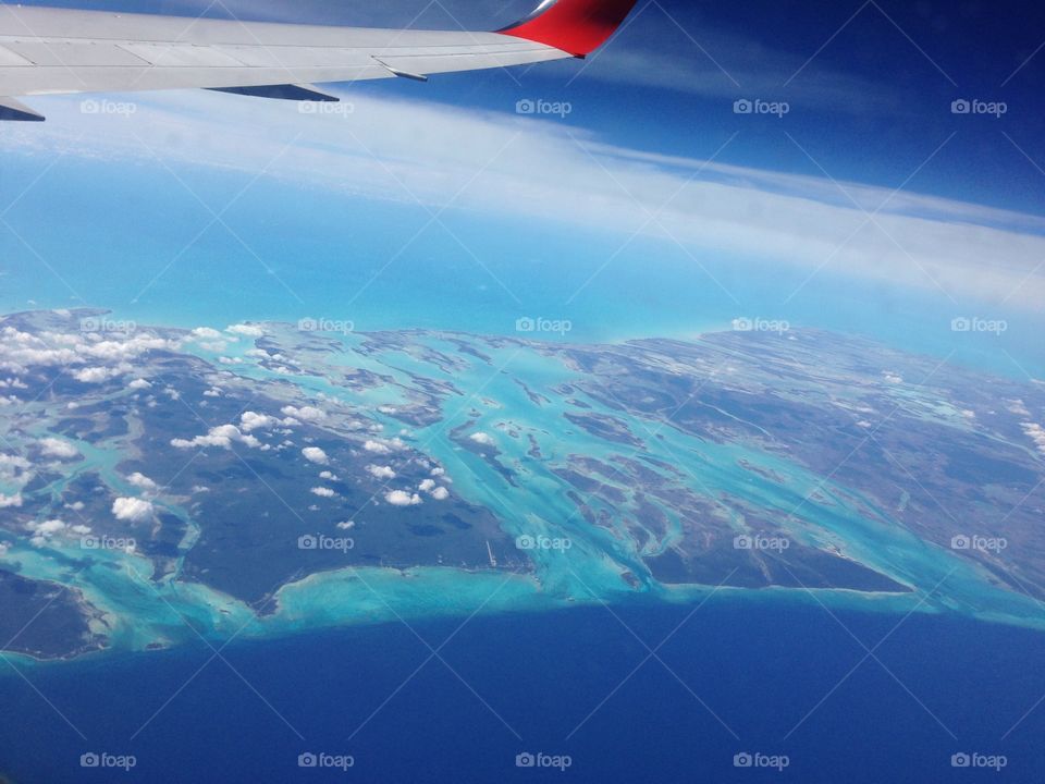 Aerial view Near Jamaica 