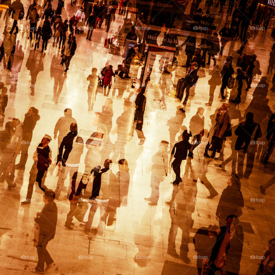 An interesting double exposure of London street patterns.