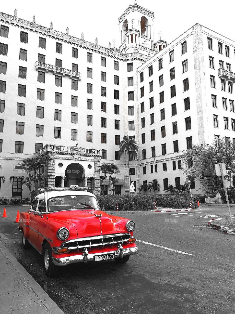 classic car on streets of Havana, Cuba