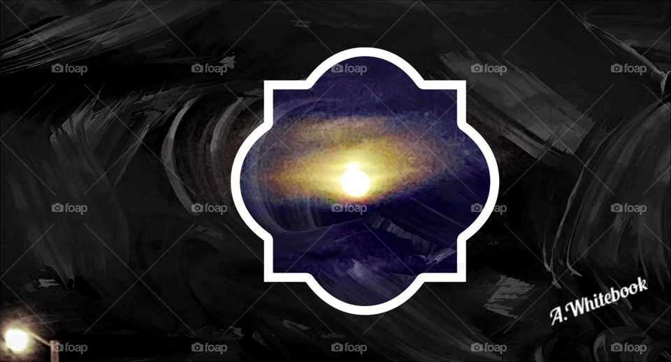 Peaceful beautiful moon in the sky looking high above to the shadows of the night in the moon light. 