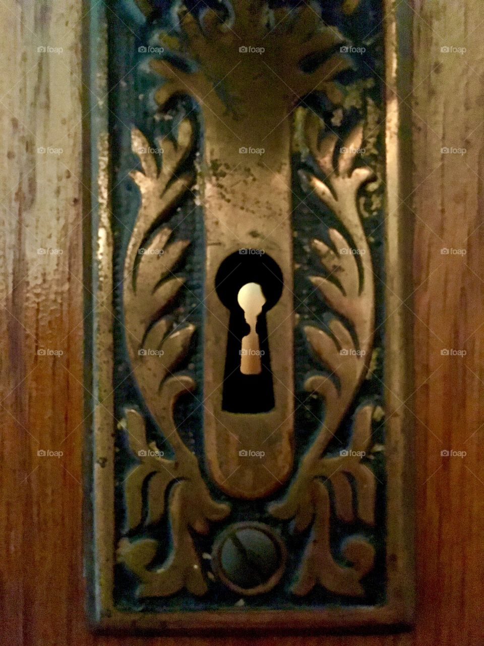 Antique keyhole