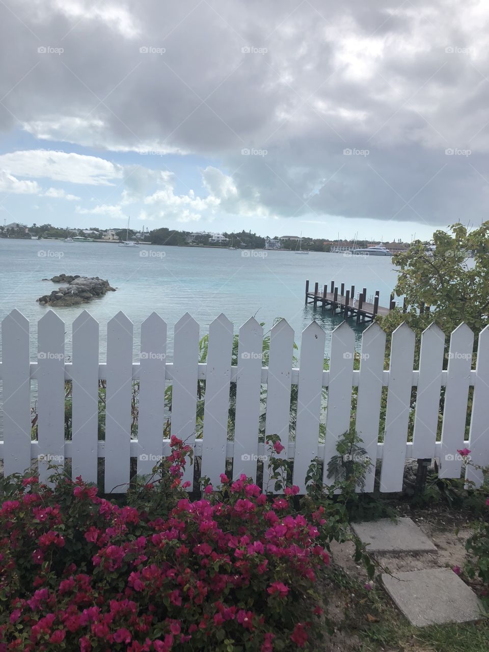Bahamas White Picket Fence