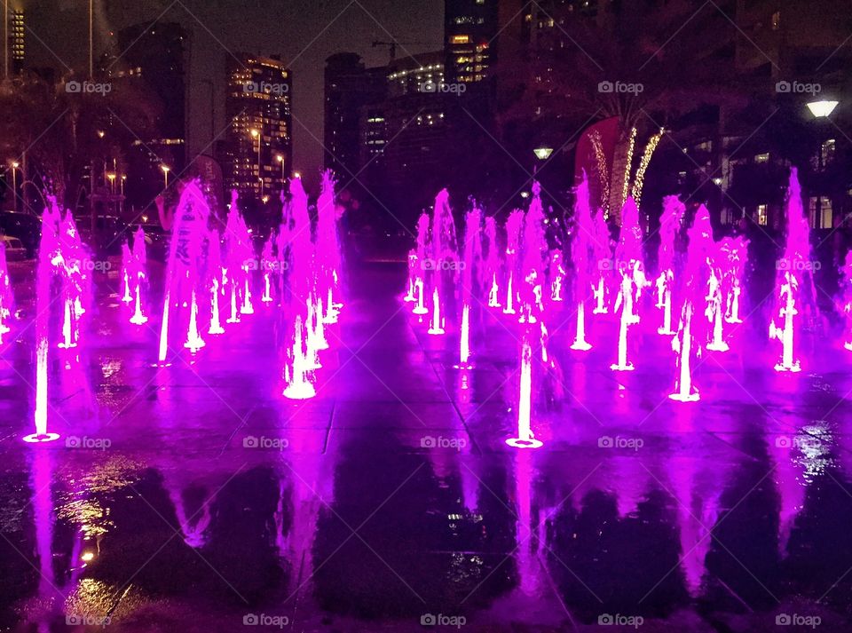 Colorful fountain 