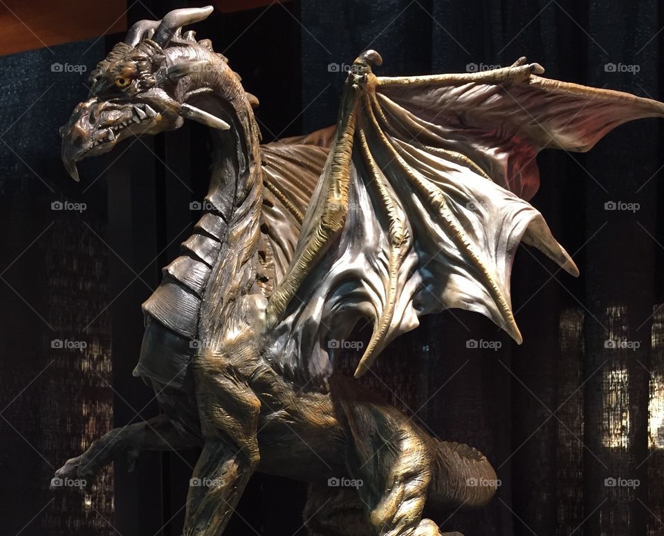 Bronze Dragon Statue. Saw this at a trade show. 