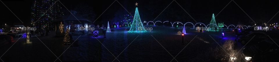 Christmas, holiday, Christmas tree, lights, Christmas lights, nighttime, joy, celebrate, bright, 