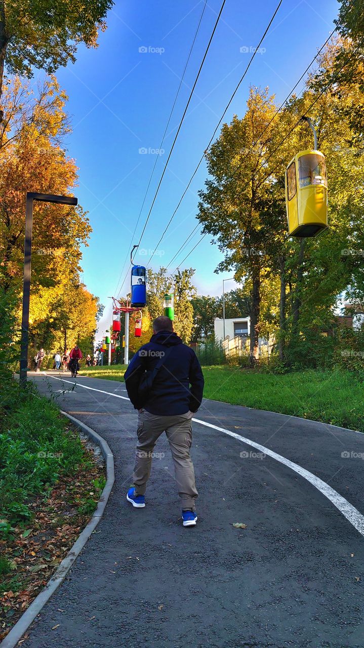 Walking walk. Autumn moods.