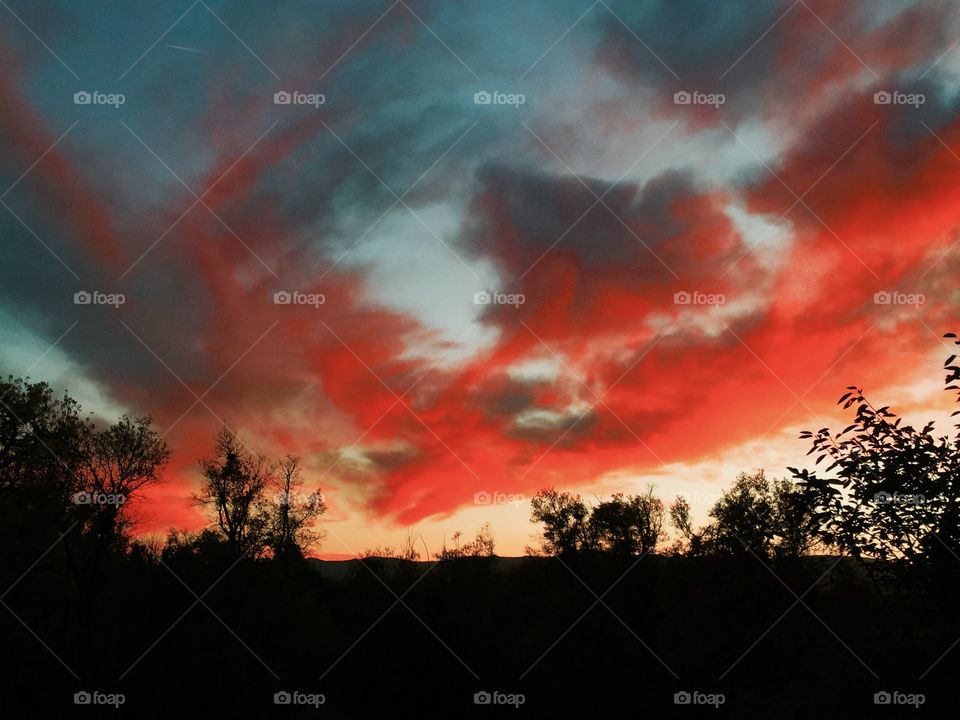 Sunset, Landscape, Dawn, No Person, Sky