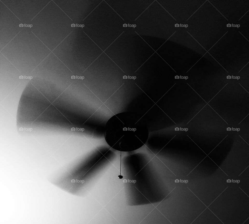 ceiling fan in motion