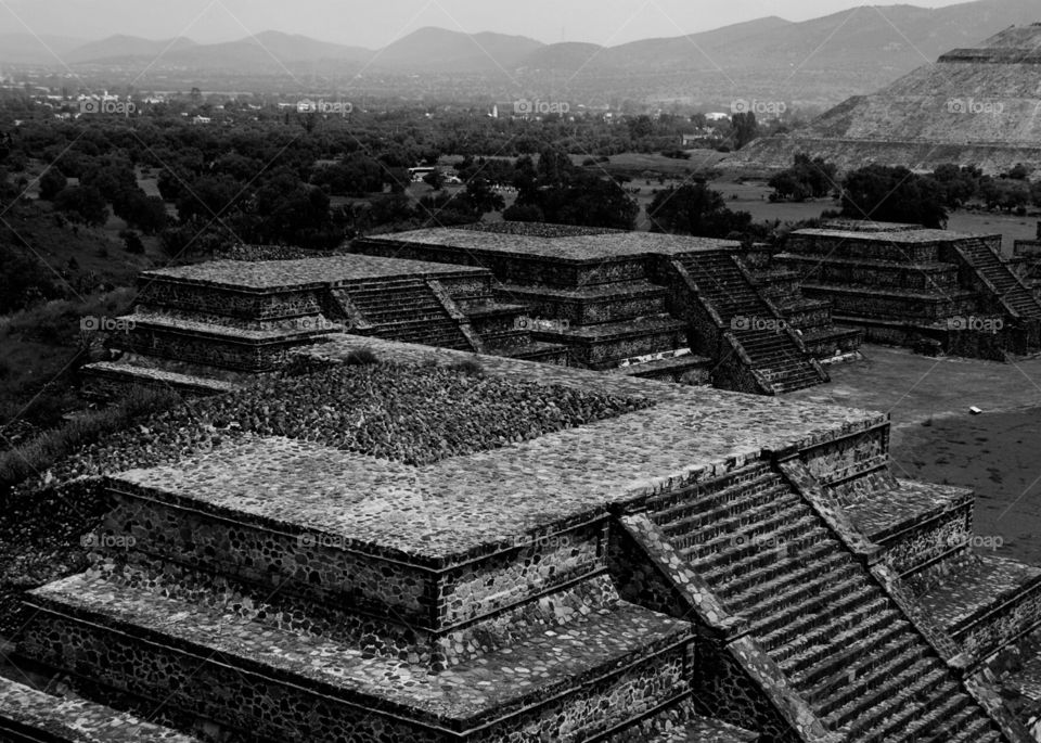 Teotihuacan pyramid at Mexico City 