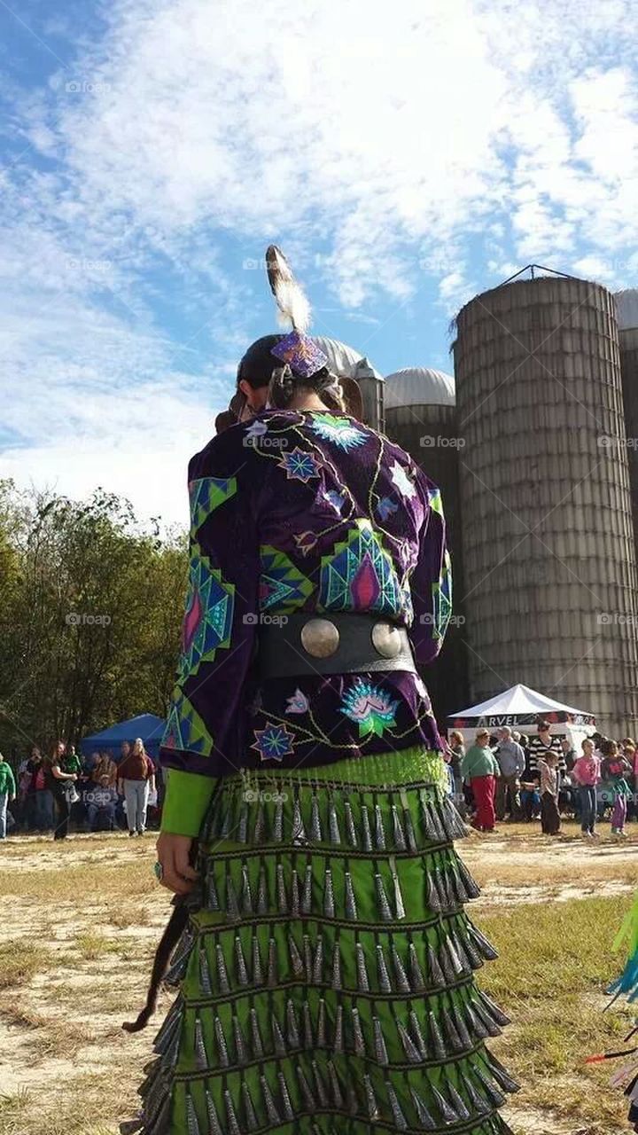 Female Native American Dancer